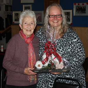 VON volunteer poses with VON staff member