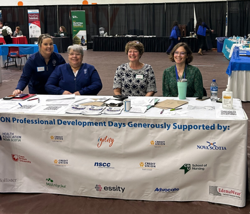 Group of VON staff at table