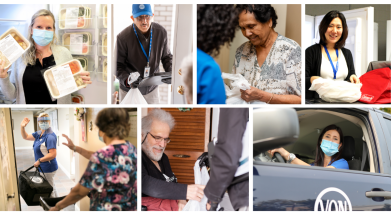 Collage of Meals on Wheels