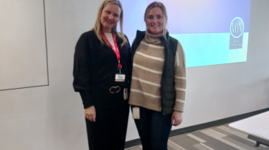 VON colleagues presenting to college students